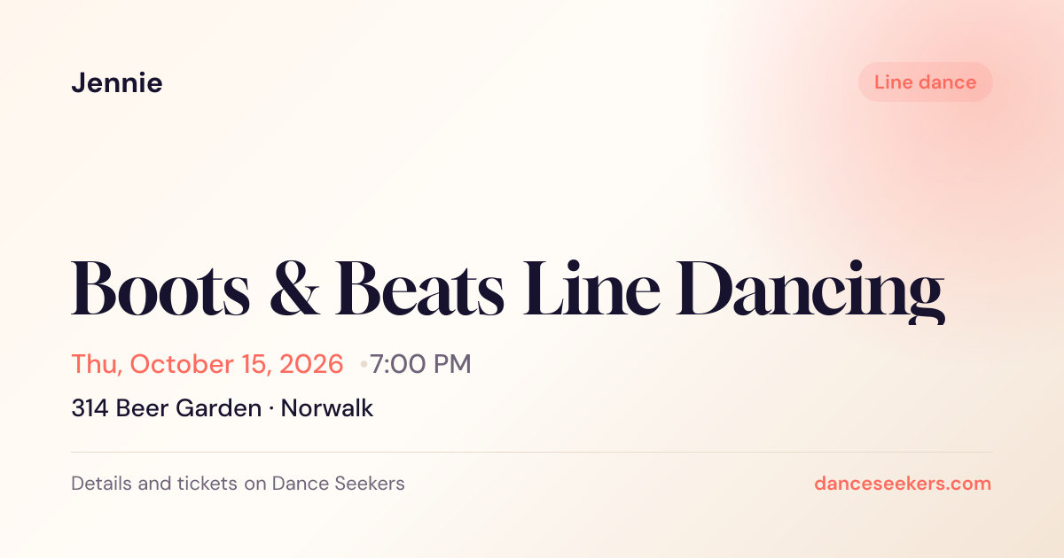 Boots & Beats Line Dancing